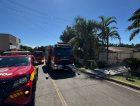 Incêndio destrói garagem em Criciúma nesta segunda-feira