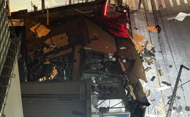 Explosão destrói restaurante em Tubarão