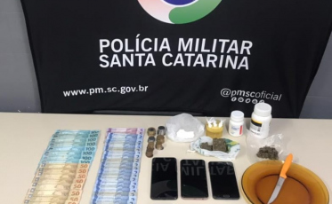 Dupla é presa por tráfico de drogas em Siderópolis 