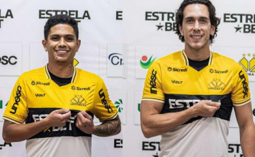 Gustavo Maia e Nicolas são apresentados pelo Criciúma