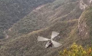 Menina de 12 anos desaparece no Cânion Fortaleza e mobiliza operação de resgate aéreo