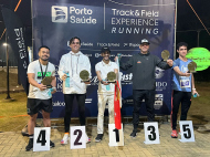 Pódio 10km masculino Foto: Kamile Rosso