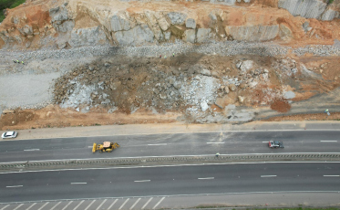Capivari de Baixo terá nova detonação de rochas nesta quarta