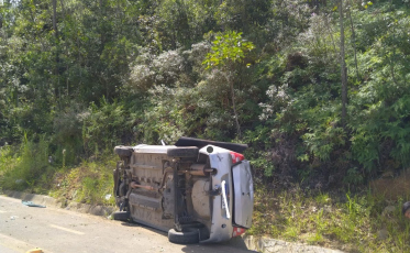 Capotamento deixa homem gravemente ferido em Siderópolis