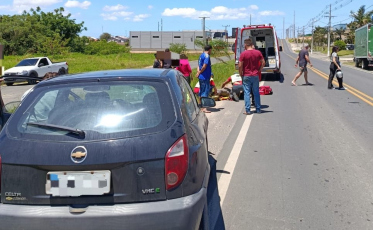 Motociclista sofre ferimentos graves após colisão em Morro da Fumaça