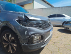  Acidente de trânsito em frente à Escola Coelho Neto deixa danos materiais