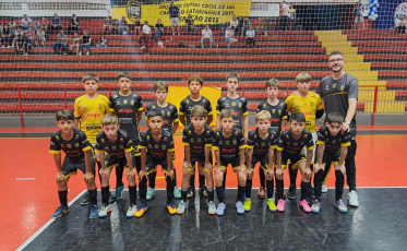 Cocal do Sul/Anjo Futsal entra em quadra para buscar o título estadual Sub-11
