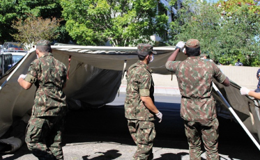 28º GAC monta estrutura no Centro de Triagem (VÍDEO)