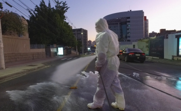 Criciúma volta a ter ação de desinfecção das ruas