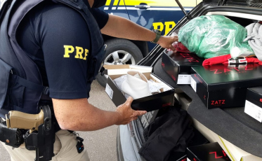 Homem é preso com produtos furtados na BR-101 de Araranguá 