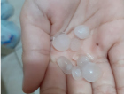 Chuva de granizo em Içara (VÍDEO)