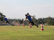 Treino físico na manhã desta sexta-feira (Foto: Celso da Luz / Criciúma EC)