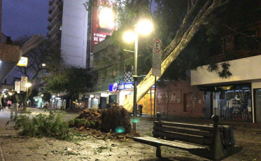 Blumenau também sofre com o temporal