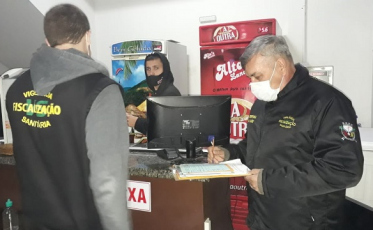 Estabelecimentos são fiscalizados em Cocal do Sul