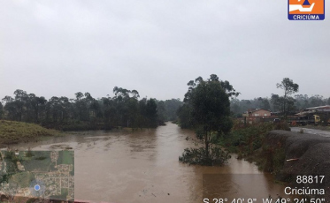 Já choveu 70mm em Criciúma nas últimas 48 horas