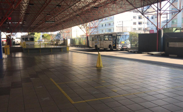 Em Criciúma, ônibus param de circular na tarde deste sábado