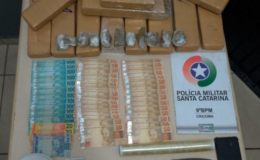 Polícia Militar realiza a apreensão de mais de 14 quilos de maconha