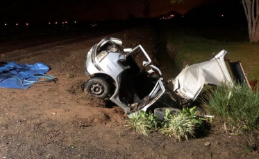 Motorista perde o controle do veículo e sai da pista na SC-108