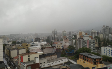 Manhã de chuva neste início do ano