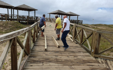 Passarela do Rincão deve ser liberada ainda nesta manhã