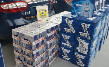 Azedou o combinho: vodka e energético são apreendidos em Araranguá