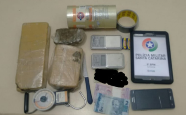 Homem é preso com 1,5 kg de maconha no Pinheirinho