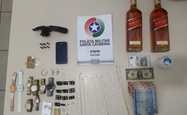 Três homens são presos com produtos roubados em Criciúma