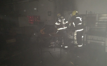 Fábrica de lingeries pega fogo em Criciúma