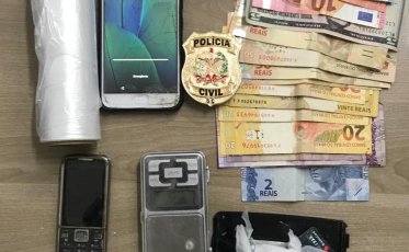 Casal é preso por tráfico de drogas no Rio Maina 