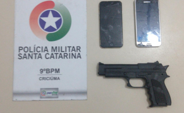 PM evita assalto a lanchonete em Criciúma 
