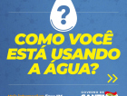 Governo do Estado pede que população faça uso consciente da água 