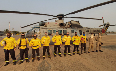 Bombeiros retornam a SC após 14 dias de combate aos incêndios no Pantanal 