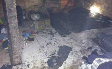 Homem tem queimaduras de terceiro grau após casa pegar fogo 