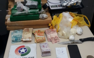 Homem é preso em flagrante com cocaína e maconha no Jardim União