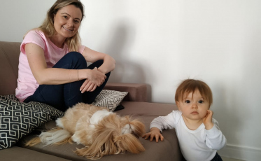 Júlia Zanatta: candidata e mãe em tempo integral 