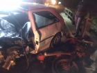 Homem fica ferido após colisão entre moto e automóvel