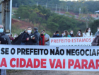 Servidores de Nova Veneza protestam contra prefeitura