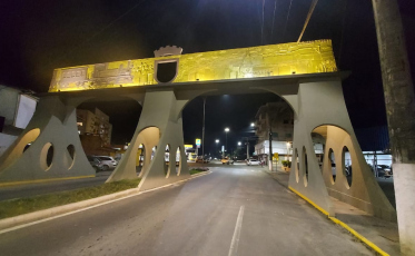 Unibave finaliza restauração do Pórtico do Centenário de Colonização de Orleans