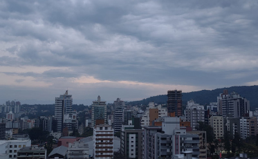 Previsão de chuva para o fim da manhã em Criciúma e região
