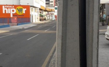 Outro acidente no mesmo poste na Marechal Deodoro 