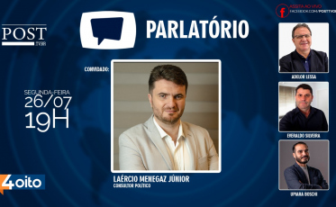 Parlatório recebeu Laércio Menegaz Júnior, consultor político