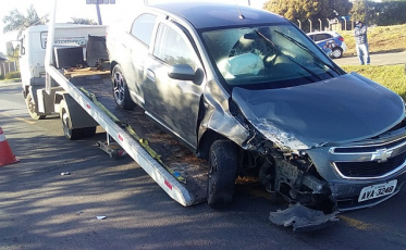 Falta de atenção resulta em acidente em Morro da Fumaça
