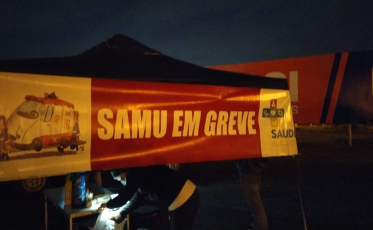 Trabalhadores do Samu iniciam o feriado em greve