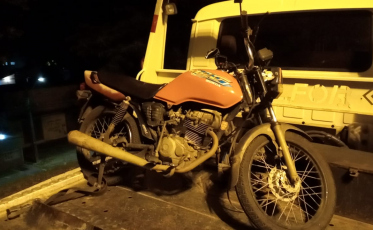 PM recupera moto roubada em Criciúma