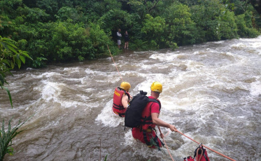 Casal é resgatado em trilha de Treviso