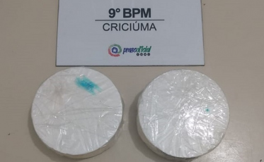 Polícia Militar apreende um quilo de cocaína em Criciúma