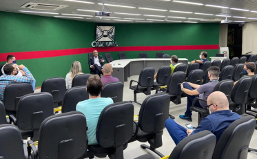 Reunião do Colegiado de Esporte da AMREC recebe presidente da FESPORTE