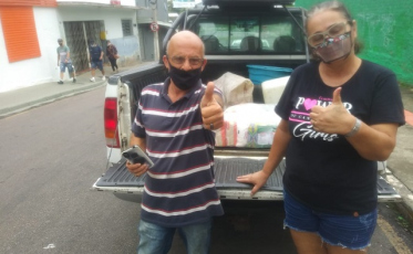 Ajuda na pandemia: Após entrevista na Som Maior, artistas de circo recebem alimentos