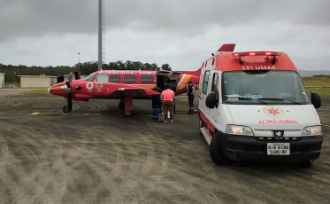 Samu realiza transporte de bebê de apenas onze dias