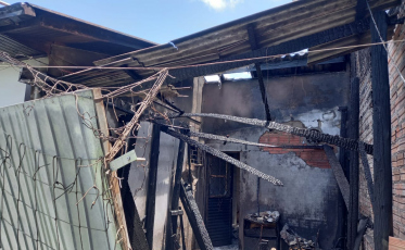 Padaria pega fogo no Extremo Sul